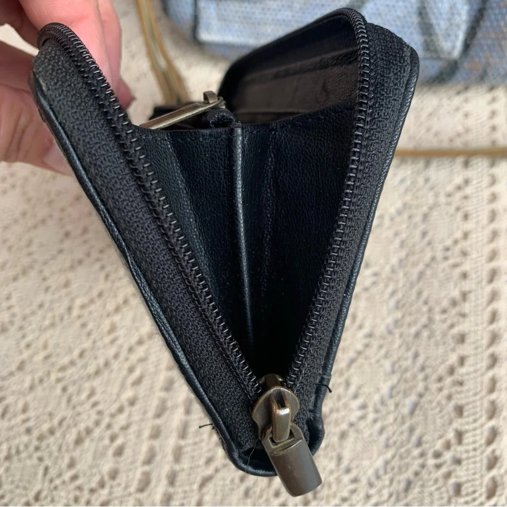 Myra Bag Distressed Leather & Canvas Crossbody Handbag Shoulder Purse - Picture 15 of 16